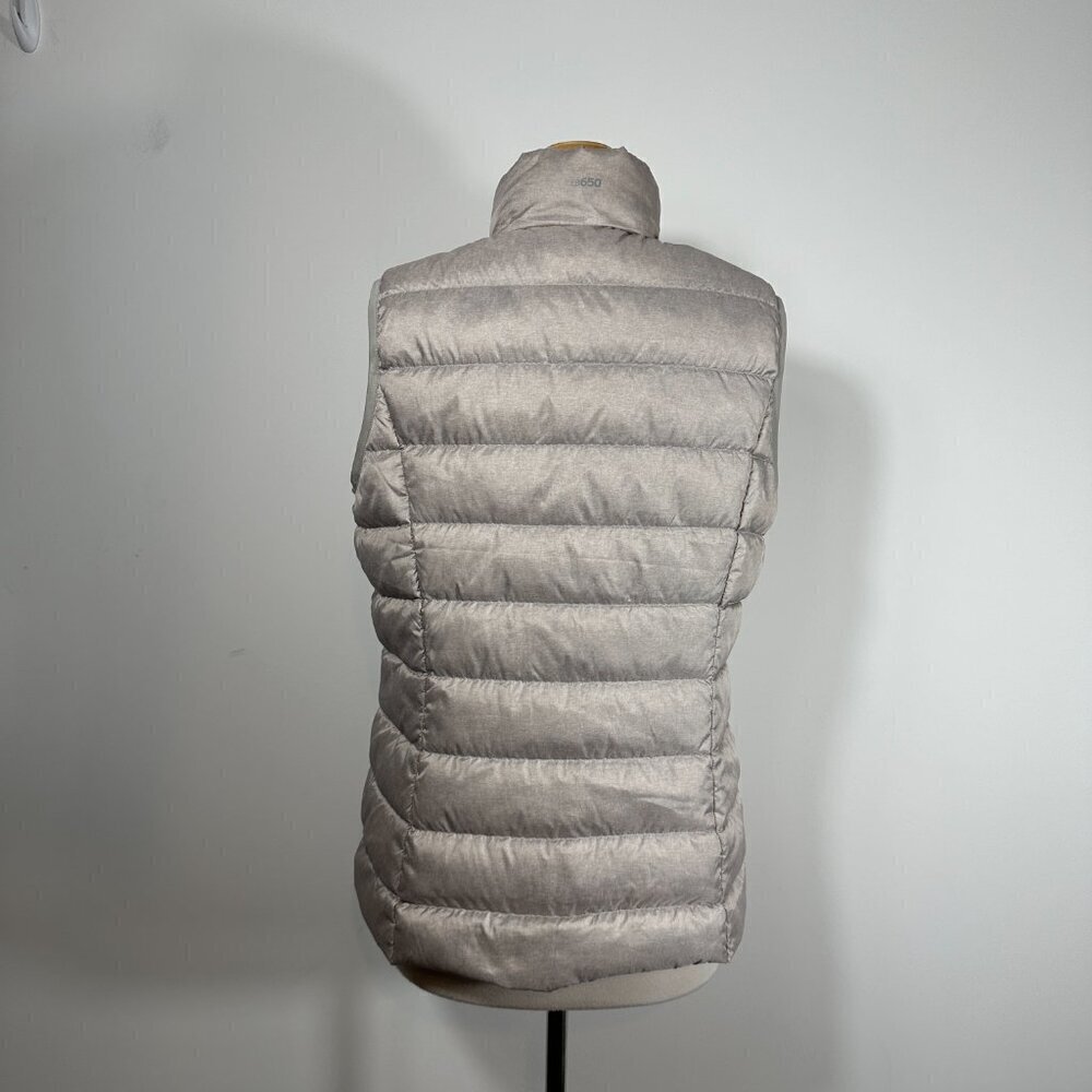EDDIE BAUER Women’s Size Large EB 650 Gray Down Vest - Picture 2 of 10